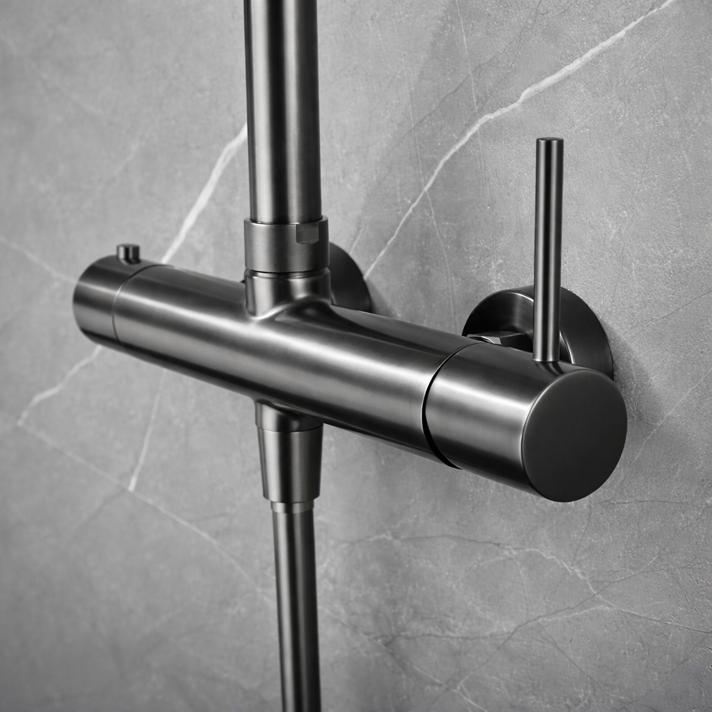 Barra de Ducha Monomando IMEX Monza BDM039 Black Gun Metal