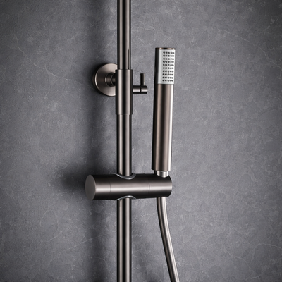 Barra de Ducha Monomando IMEX Monza BDM039 Black Gun Metal