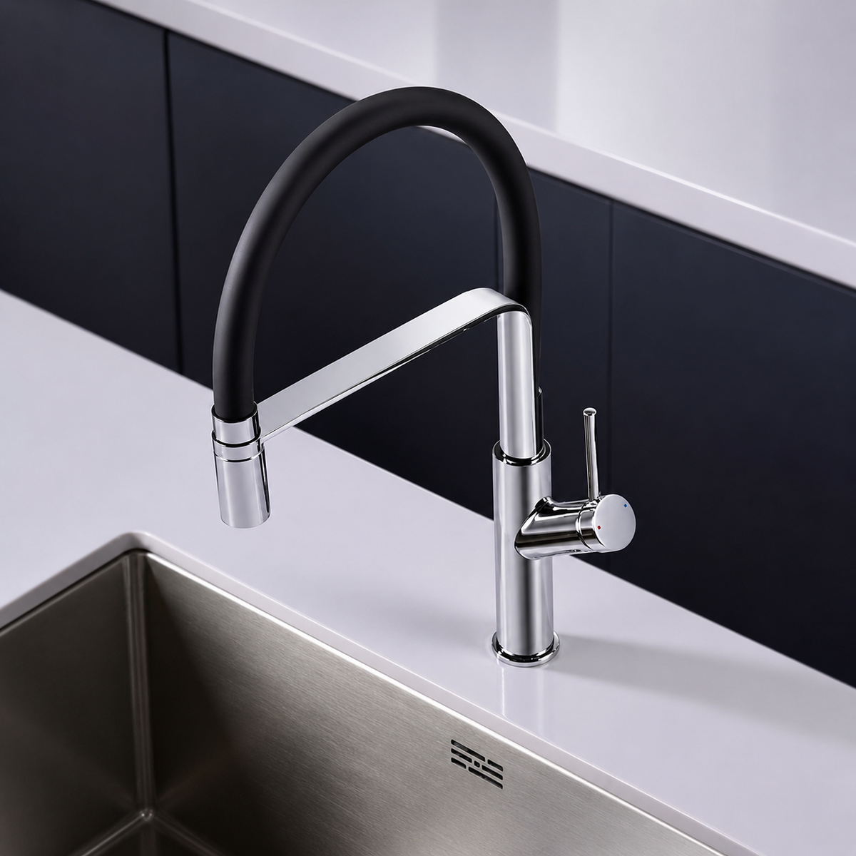 Grifo de Cocina Flexible Extraíble IMEX Sena GCE022
