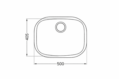 Fregadero Bajo Encimera Practic Hermes 690410 | 1 Seno Inox con Válvula Grande