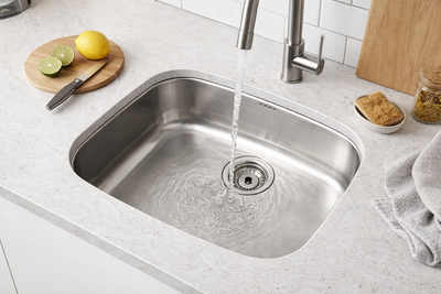 Fregadero Bajo Encimera Practic Hermes 690410 | 1 Seno Inox con Válvula Grande