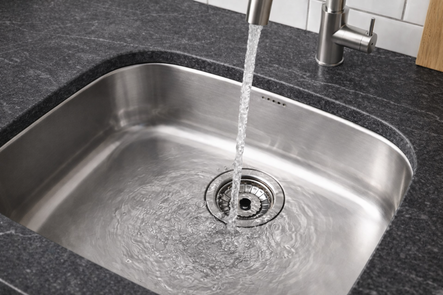 Fregadero Bajo Encimera Practic Hermes 690410 | 1 Seno Inox con Válvula Grande