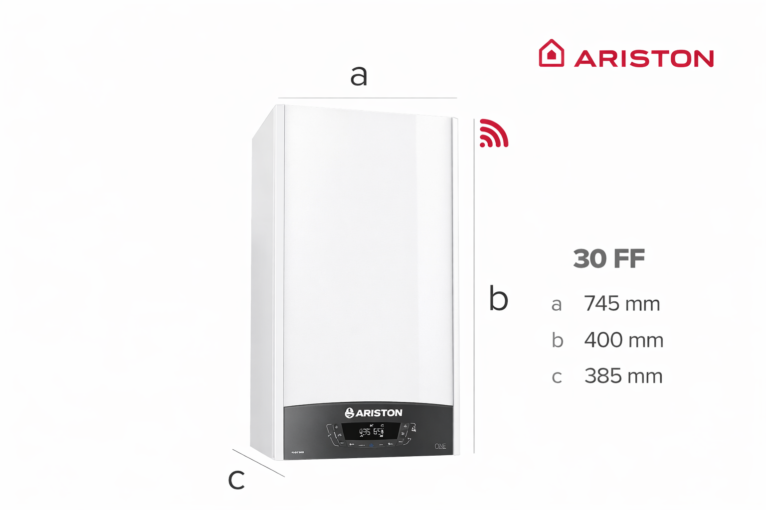 Caldera Ariston Clas One 24 WiFi Gas Natural | 24 kW con Kits Incluidos