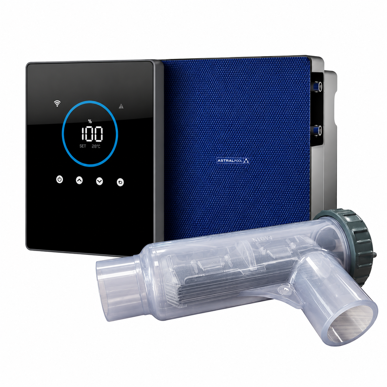 AstralPool Clear Connect Scalable Salzelektrolysegerät 30 g/h Schwarz Blau
