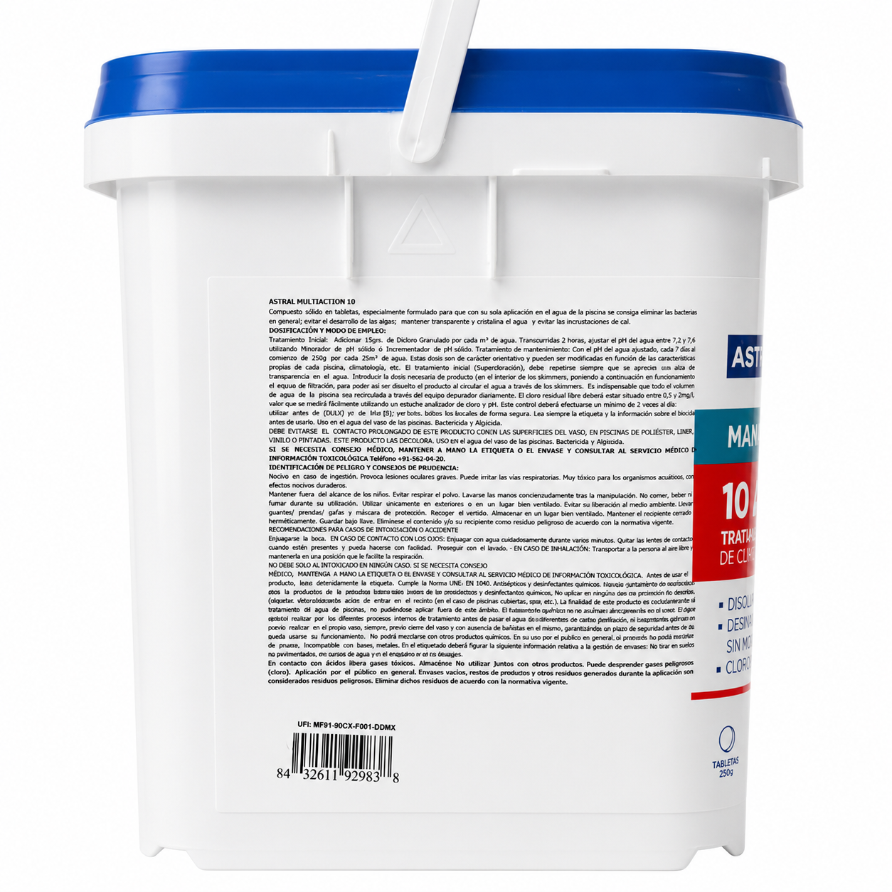 Cloro 10 Acciones AstralPool 5 kg | Disolución Lenta y Continua para Piscinas