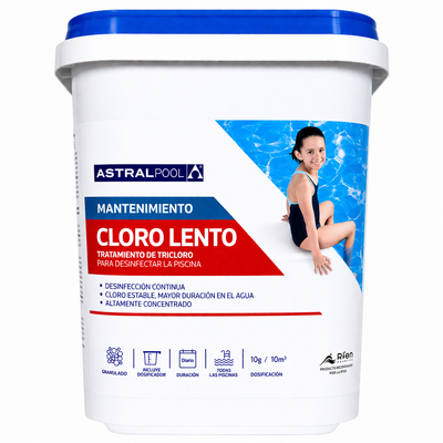Cloro lento en grano Astralpool 5 kg tricloro granulado para piscina