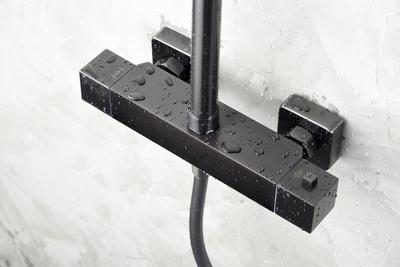 Columna de Ducha Termostático IMEX Art BTAR025  black gun metal 005
