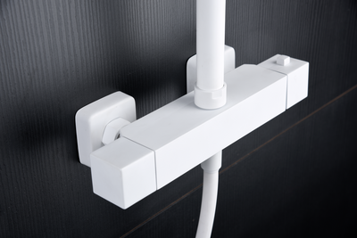 Columna de Ducha Termostático IMEX Art BTAR025  blanco 002
