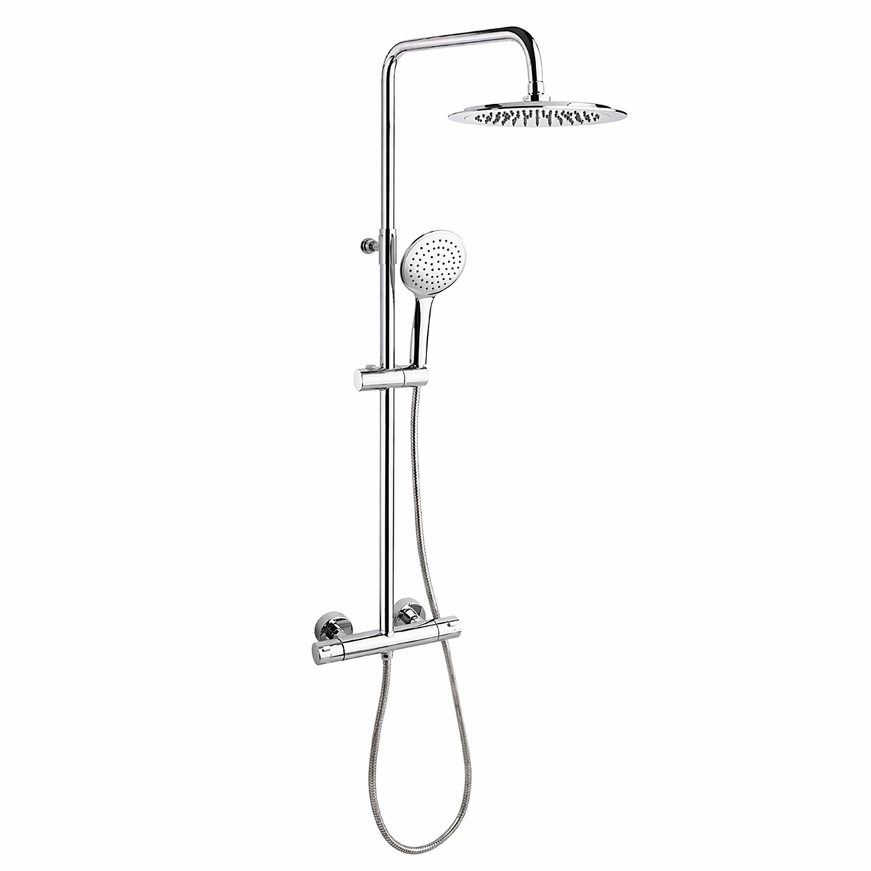 Columna de ducha monomando Ramon Soler Monotech RP240 cromo con rociador y teleducha