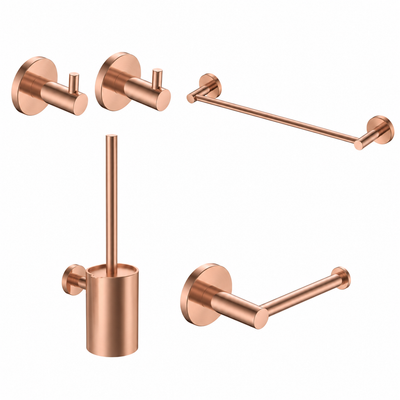 Conjunto de accesorios de baño Essential Medimex oro rosa cepillado
