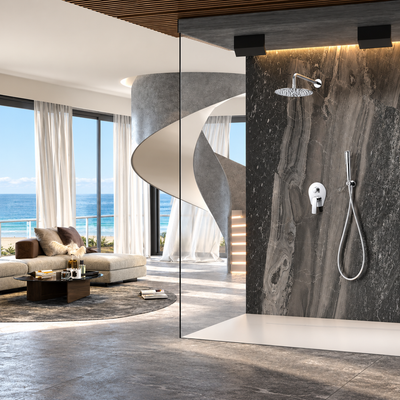 Conjunto de ducha empotrado monomando GPD055 CROMO LIFESTYLE
