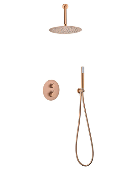 Conjunto ducha IMEX Tívoli GTT039 oro rosa cepillado