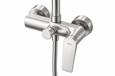 Conjunto ducha monomando IMEX Delos BDD055 acero 316 detalle