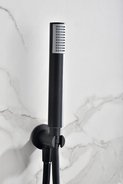 Sistema Ducha Empotrado Termostático IMEX Monza GTM039NG Negro Mate