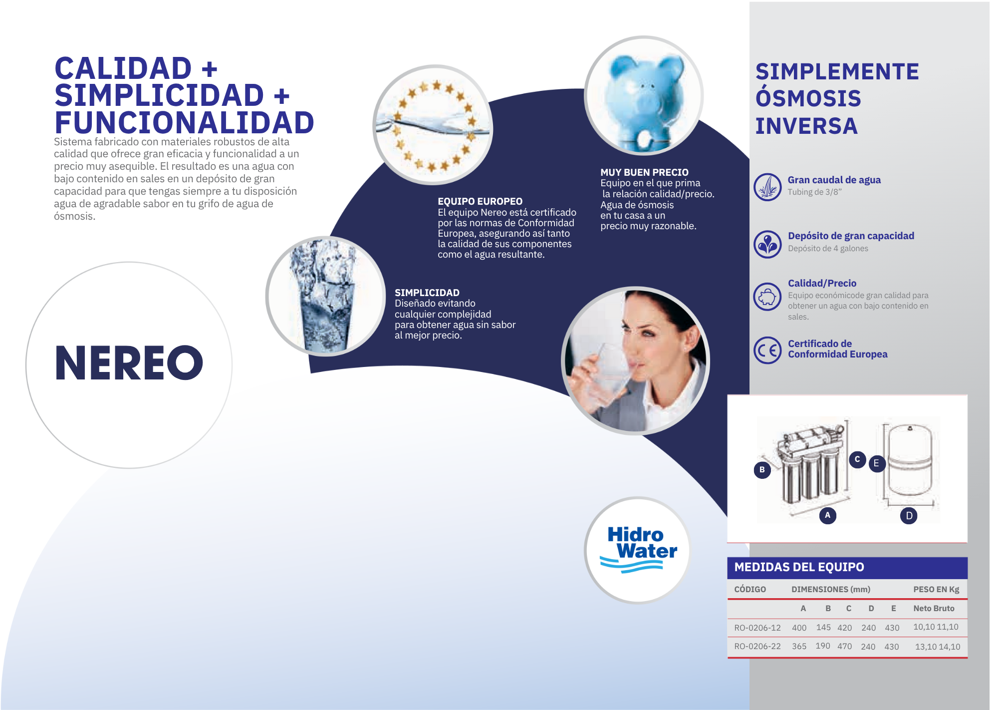 Hidro Water Ósmosis Inversa Nereo 5 Etapas