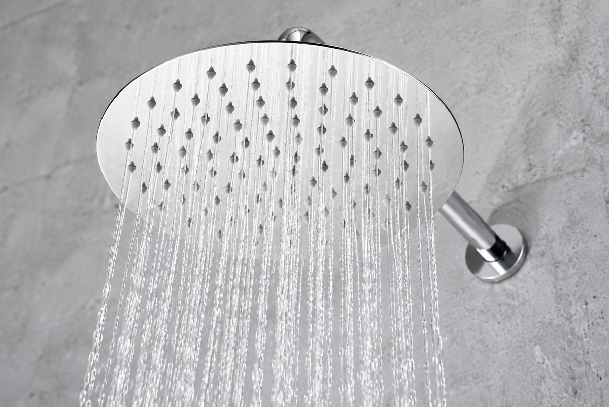 Ducha empotrada termostática IMEX Assen GTA052 con rociador redondo Ø25 cromo cromo 