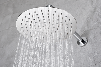 Ducha empotrada termostática IMEX Assen GTA052 con rociador redondo Ø25 cromo cromo 