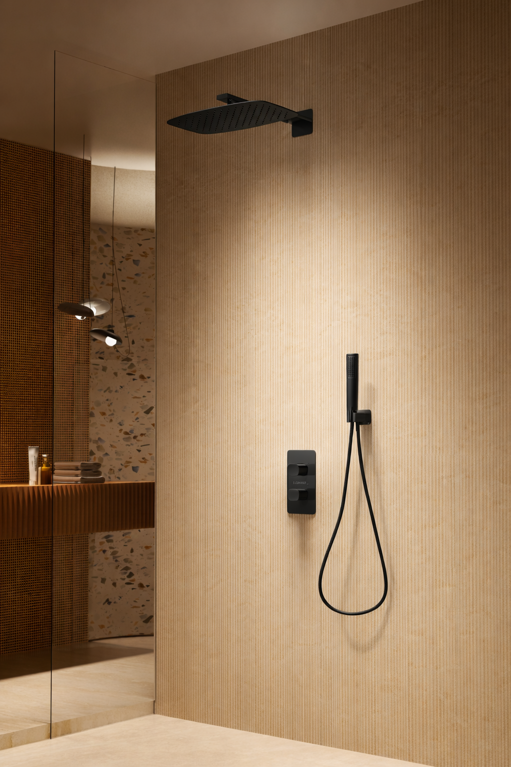 Conjunto de Ducha Empotrado Termostático IMEX Toscana GTT064