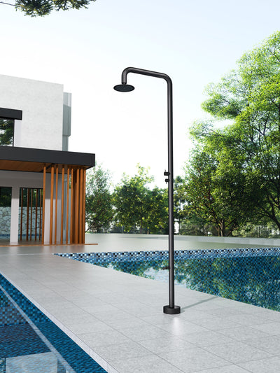 Columna Ducha Exterior Poolimex Michigan GPM007 Negro Mate
