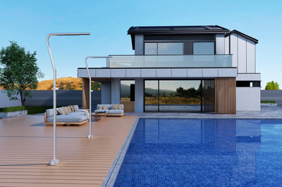 Columna Ducha Exterior Poolimex Nevada GPN009 Acero Inoxidable S316
