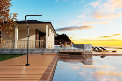 Columna Ducha Exterior Poolimex Nevada GPN009 Negro Mate