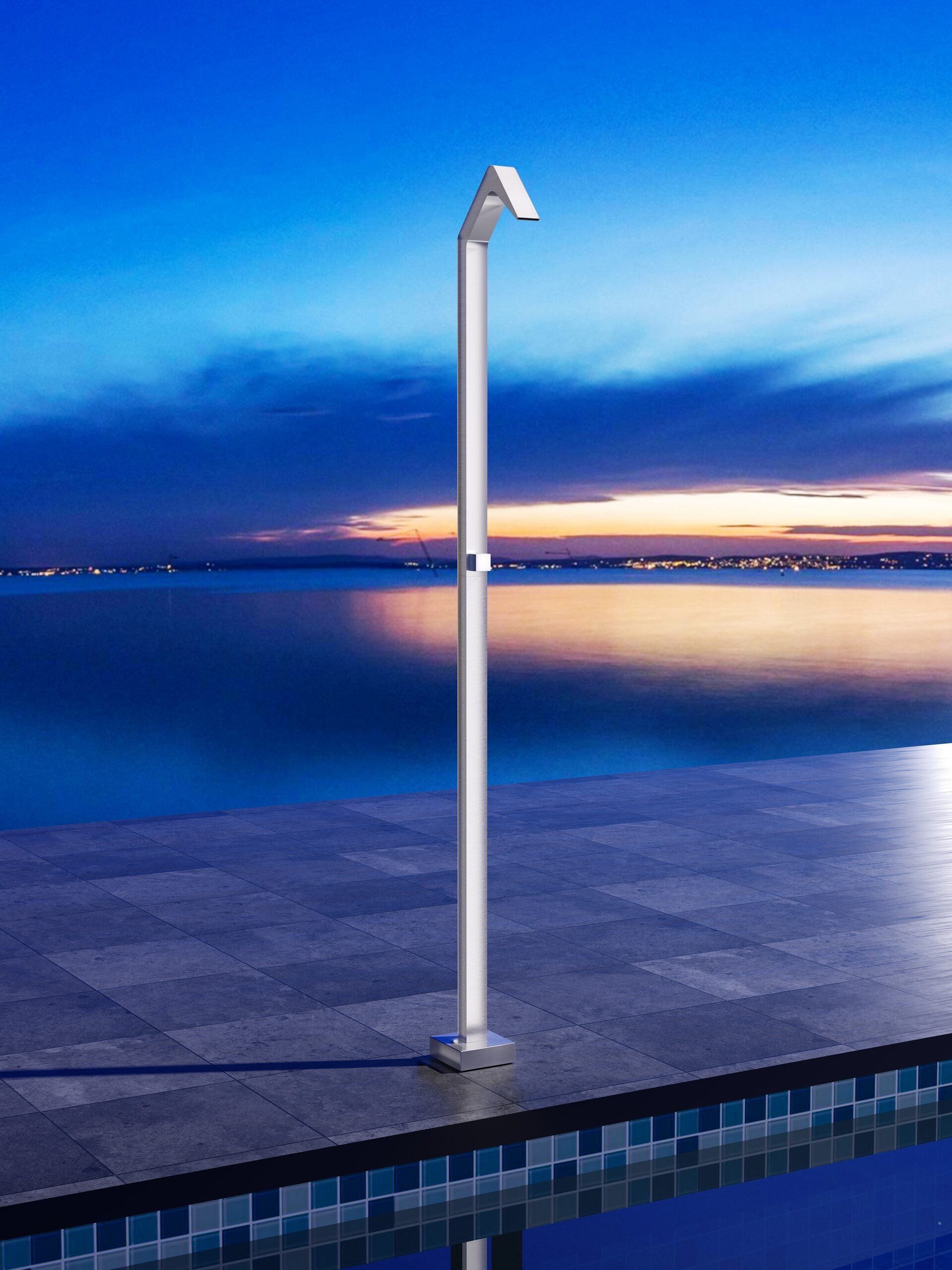 Columna Ducha Exterior Poolimex Niágara GPN013 Acero Inoxidable