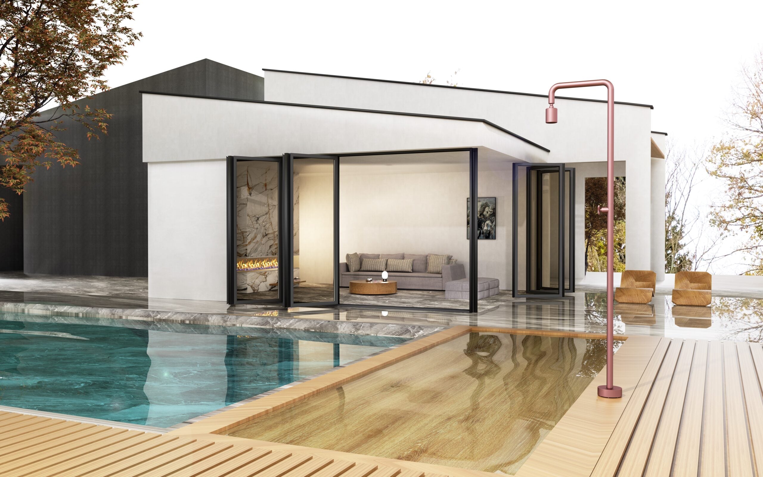 Ducha Exterior Poolimex Pool GPP001 AAO Rosa Coral