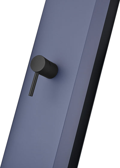 Columna Ducha Exterior Poolimex Phoenix GPP015 Azul Océano Negro Mate