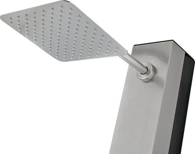 Columna Ducha Exterior Poolimex Phoenix GPP015 Acero Negro Mate