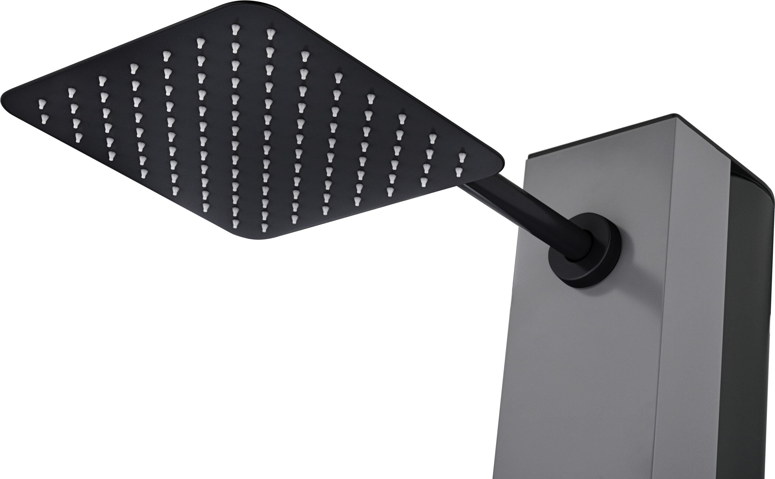 Columna Ducha Exterior Poolimex Phoenix GPP015 Gris Cobalto Negro Mate