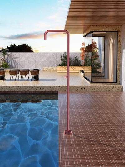 Columna Ducha Exterior Poolimex Utah GPU010 Rosa Coral