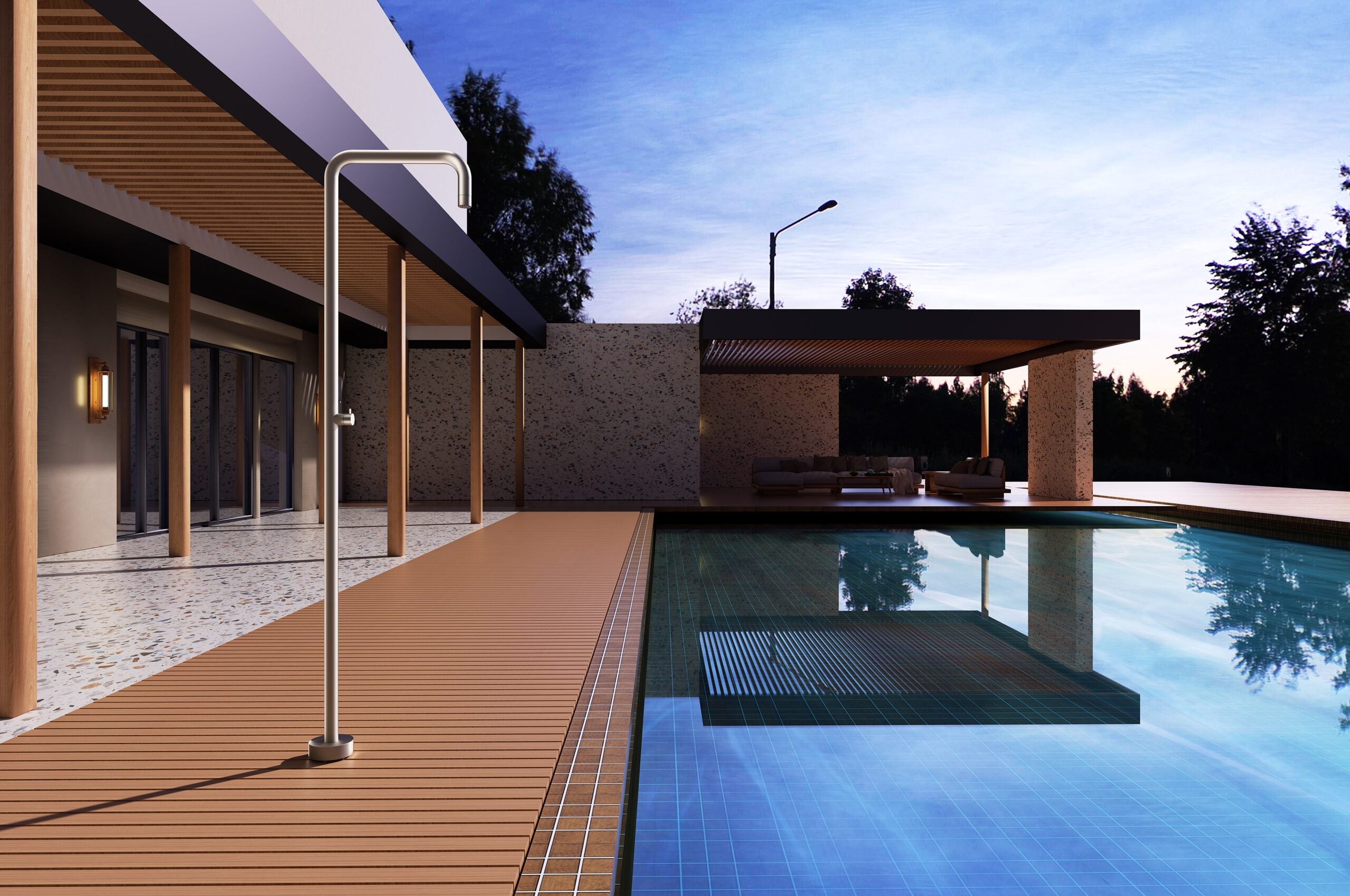 Columna Ducha Exterior Poolimex Utah GPU010 Moka