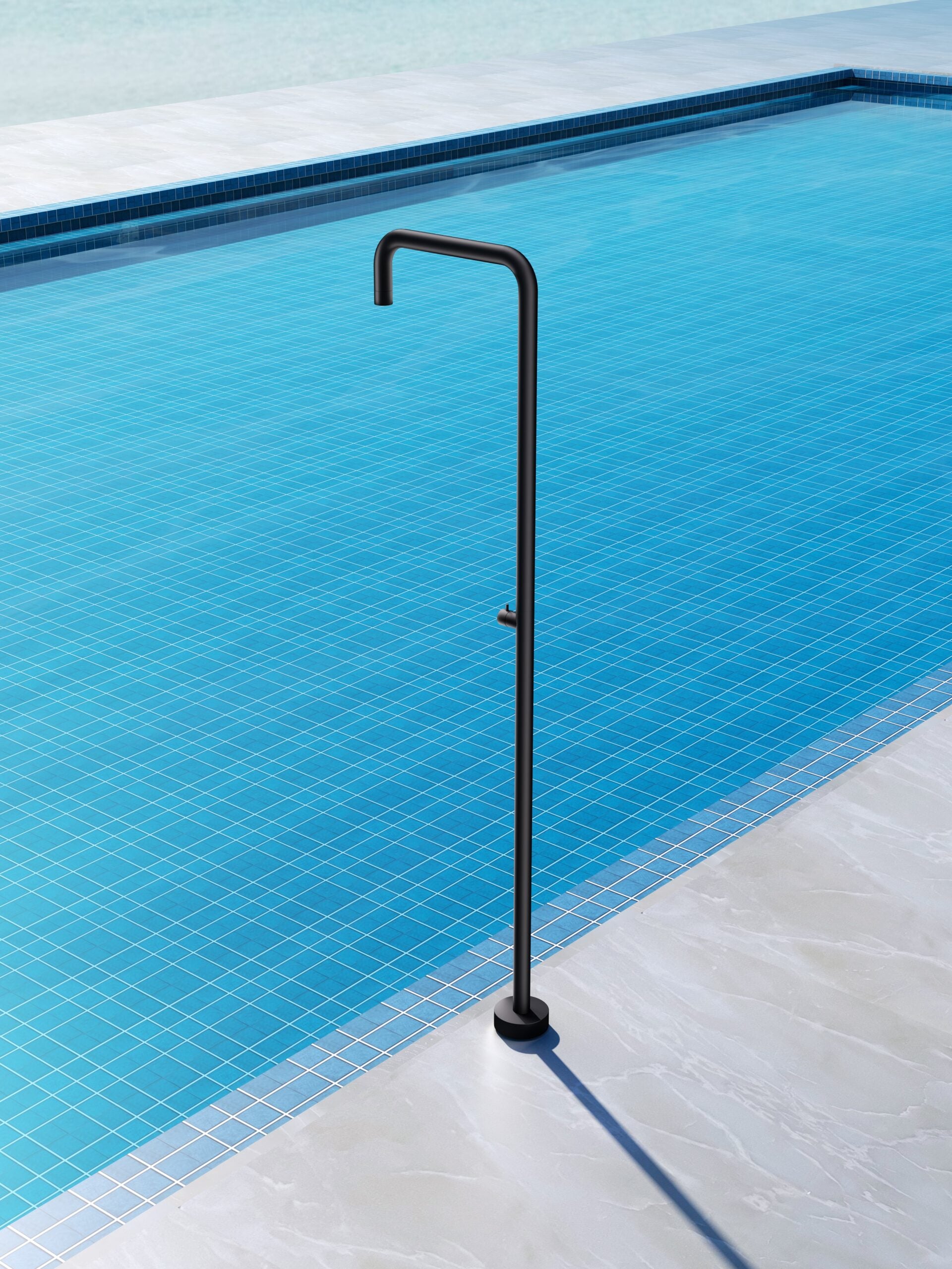 Columna Ducha Exterior Poolimex Utah GPU010 Negro Mate