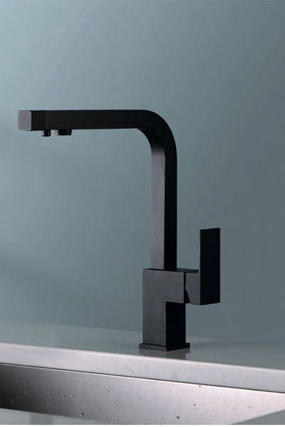 Grifo Cocina para Ósmosis IMEX Capri GOS002 Negro Mate