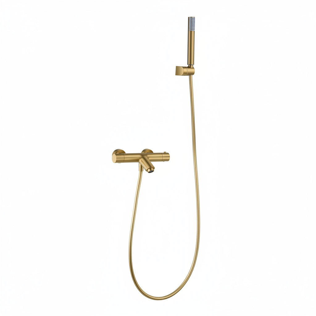 Grifo baño ducha IMEX Monza BTM039-4OC oro cepillado