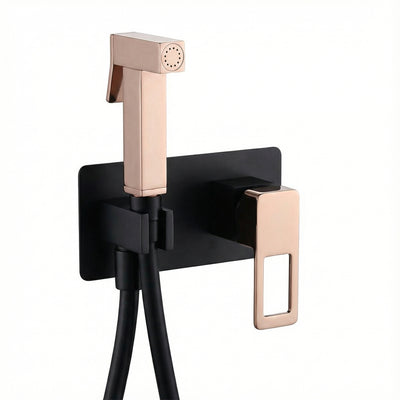 Grifo bidé empotrado IMEX Suecia negro oro rosa