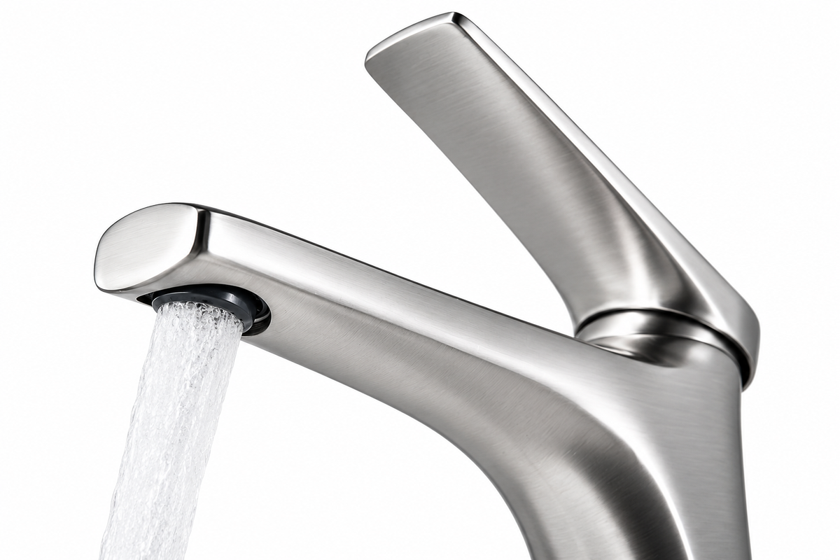 Grifo lavabo IMEX Delos BDD055-1 acero baño