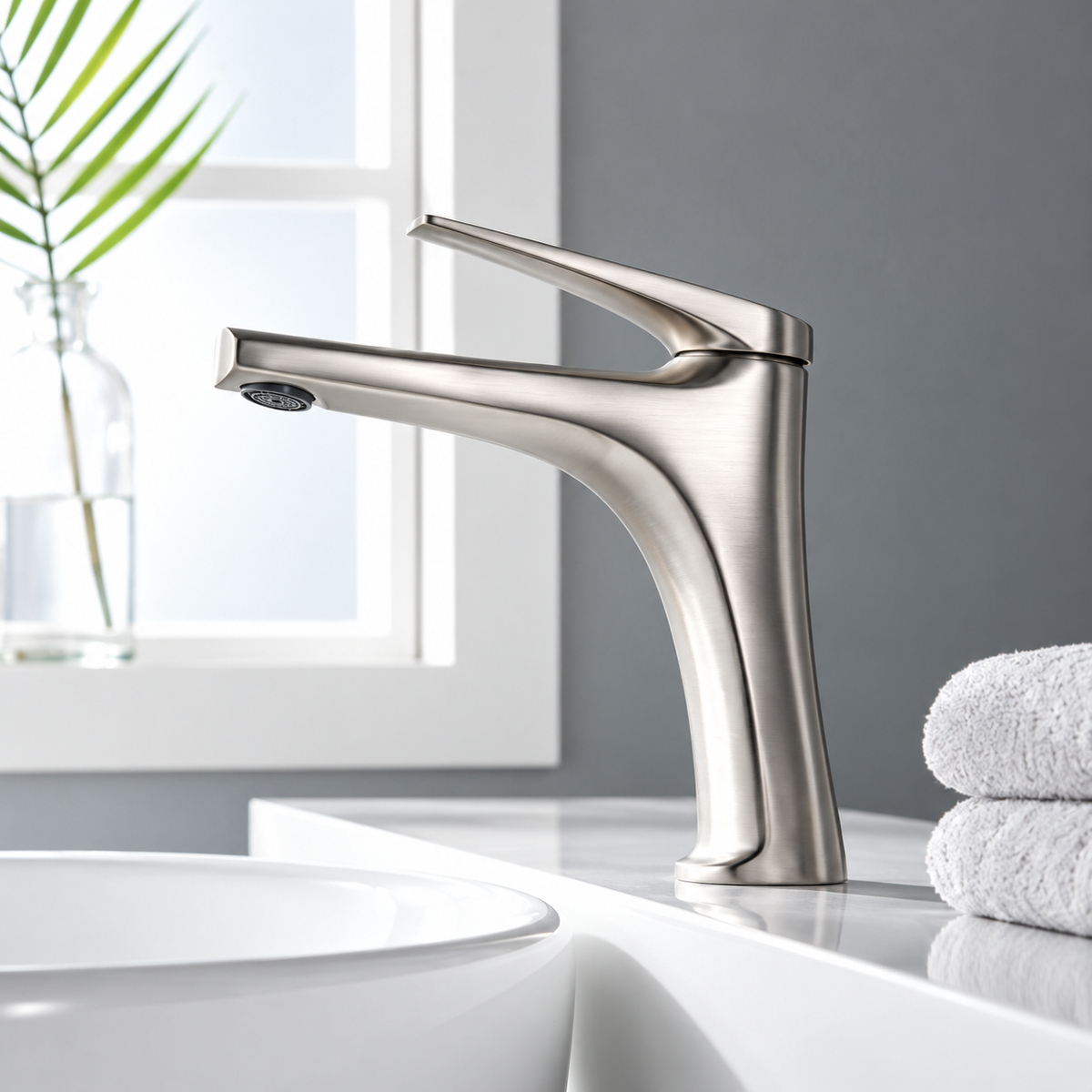 Grifo lavabo IMEX Delos BDD055-1 cromo baño moderno