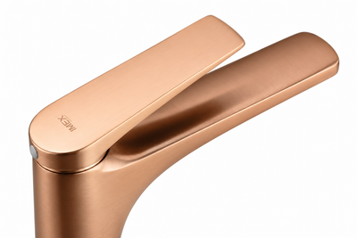 Grifo lavabo IMEX Delos BDD055-1 oro rosa cepillado baño