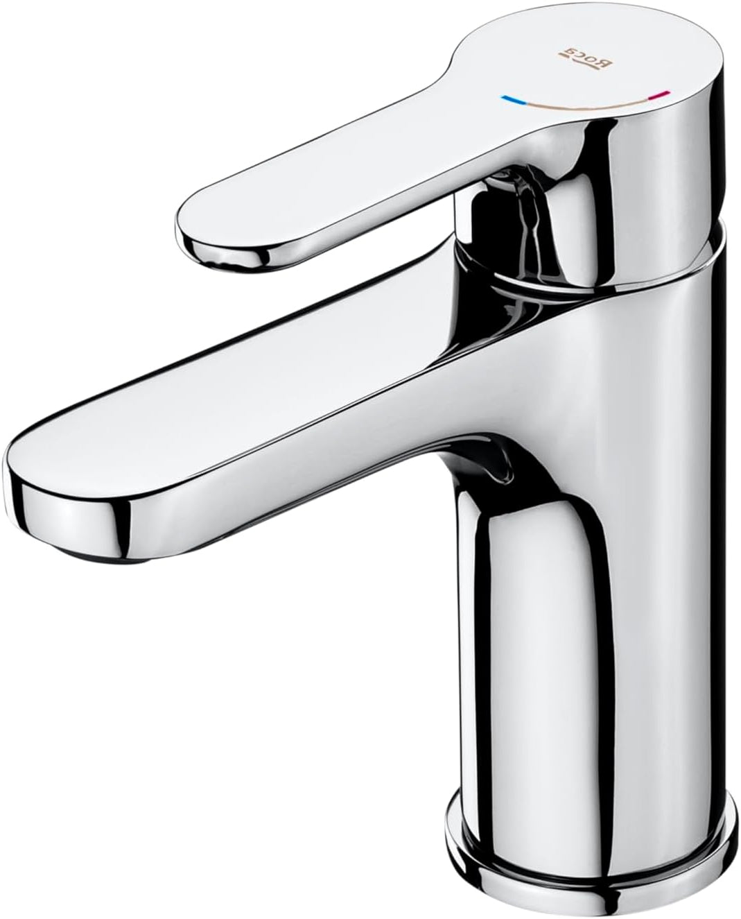 Grifo monomando lavabo Roca L20 cromado con tecnología Cold Start
