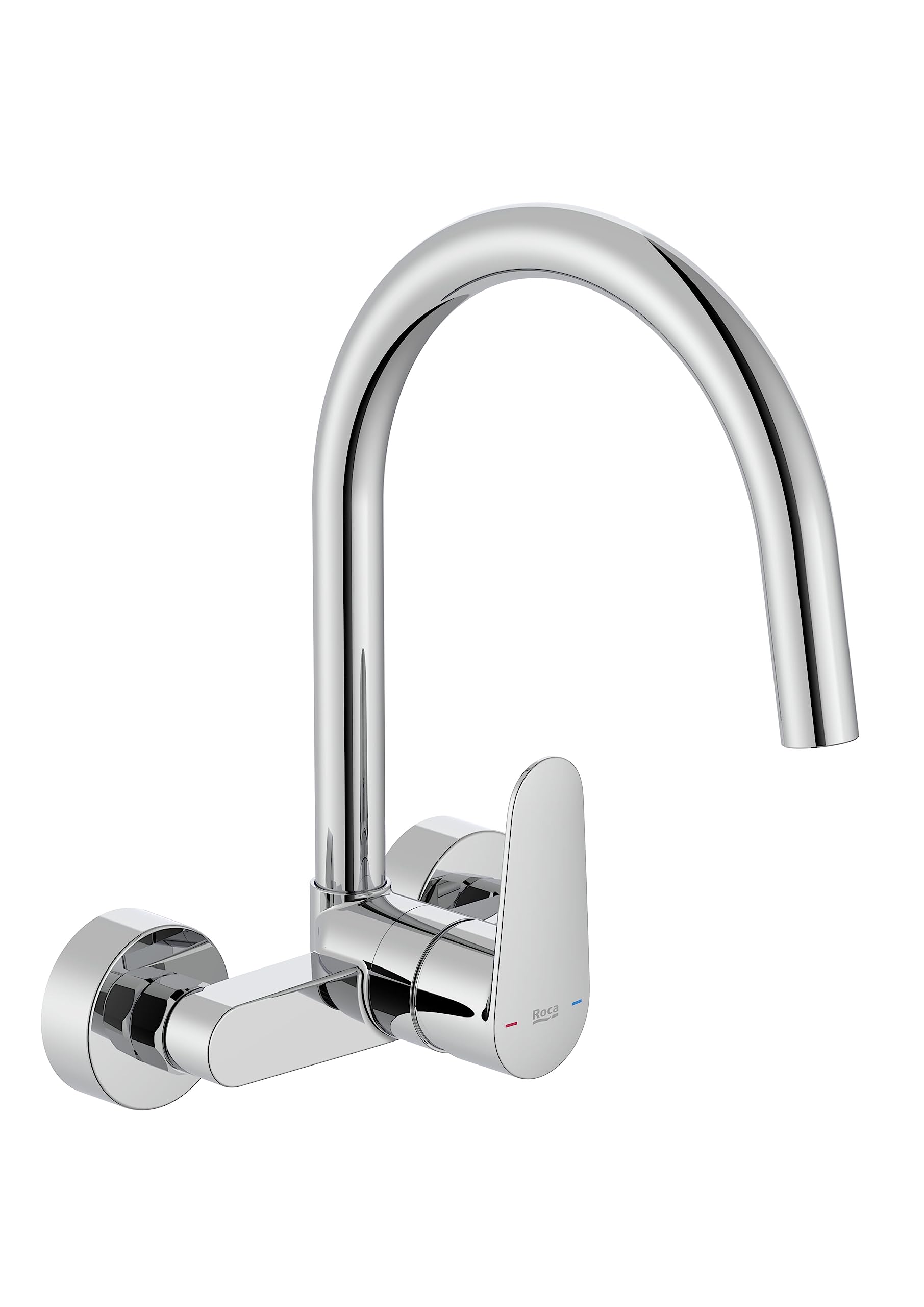 Grifo mural Roca Victoria Plus A5A764FC00 para fregadero con caño giratorio