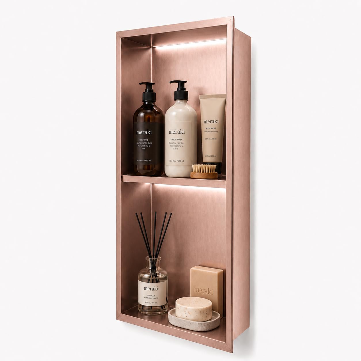 Hornacina ducha MEDIMEX Marshall HOR006 Oro Rosa Cepillado