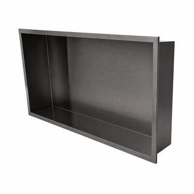 Hornacina ducha Medimex Pacific HOR002 black gun metal lateral
