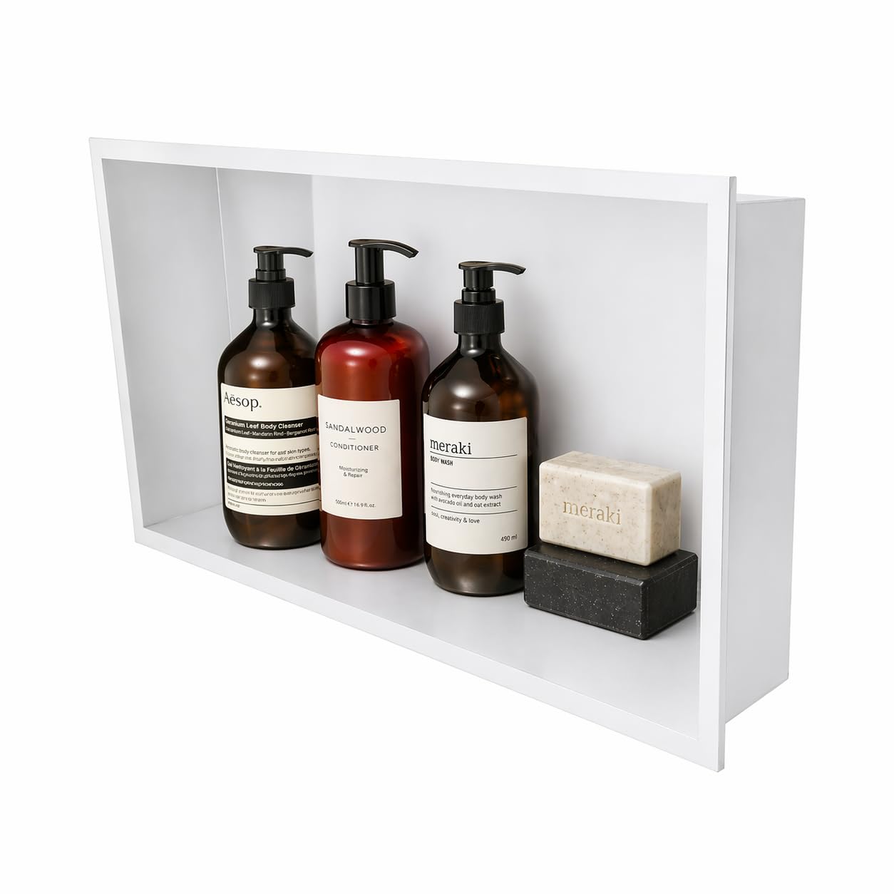 Hornacina ducha Medimex Pacific HOR002 blanco mate
