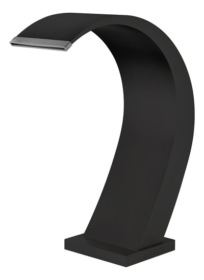 Cascada piscina IMEX IGUAZÚ 20cm acero inoxidable S316 negro mate