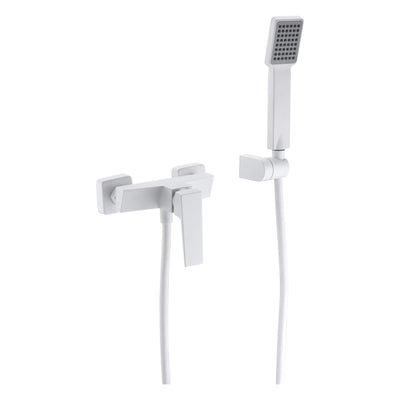 Grifo monomando de ducha IMEX ART BDAR025-5BL blanco mate