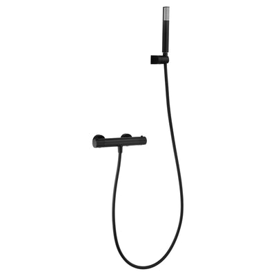 Grifo termostático de ducha IMEX MONZA BTM039-5NG negro mate