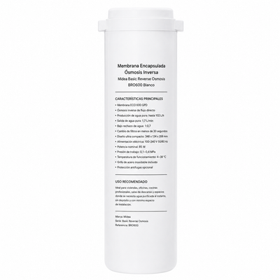 Membrana encapsulada ósmosis inversa MIDEA BRO 600GPD blanco
