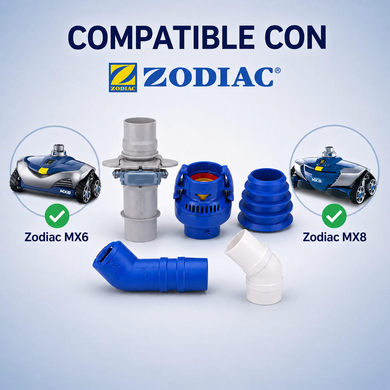 Repuestos limpiafondos zodiac MX6 MX8  