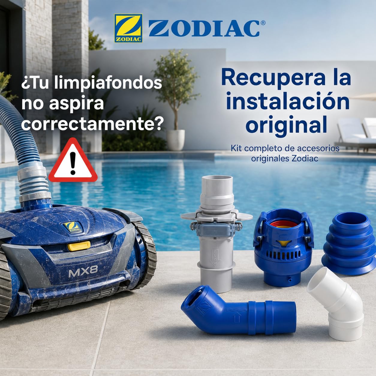 Repuestos limpiafondos zodiac originales